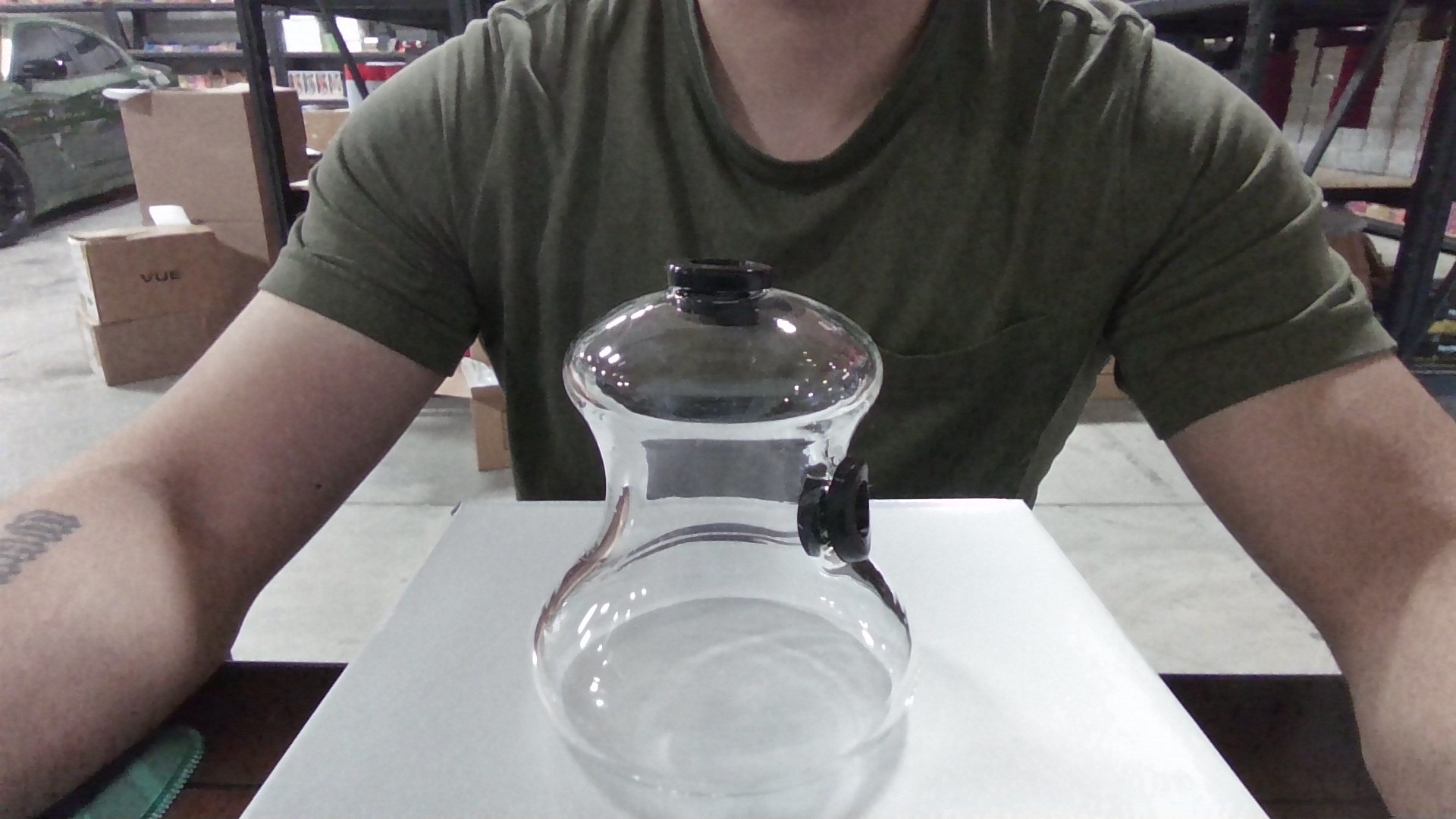 Water Pipe Glass Bell - Clear