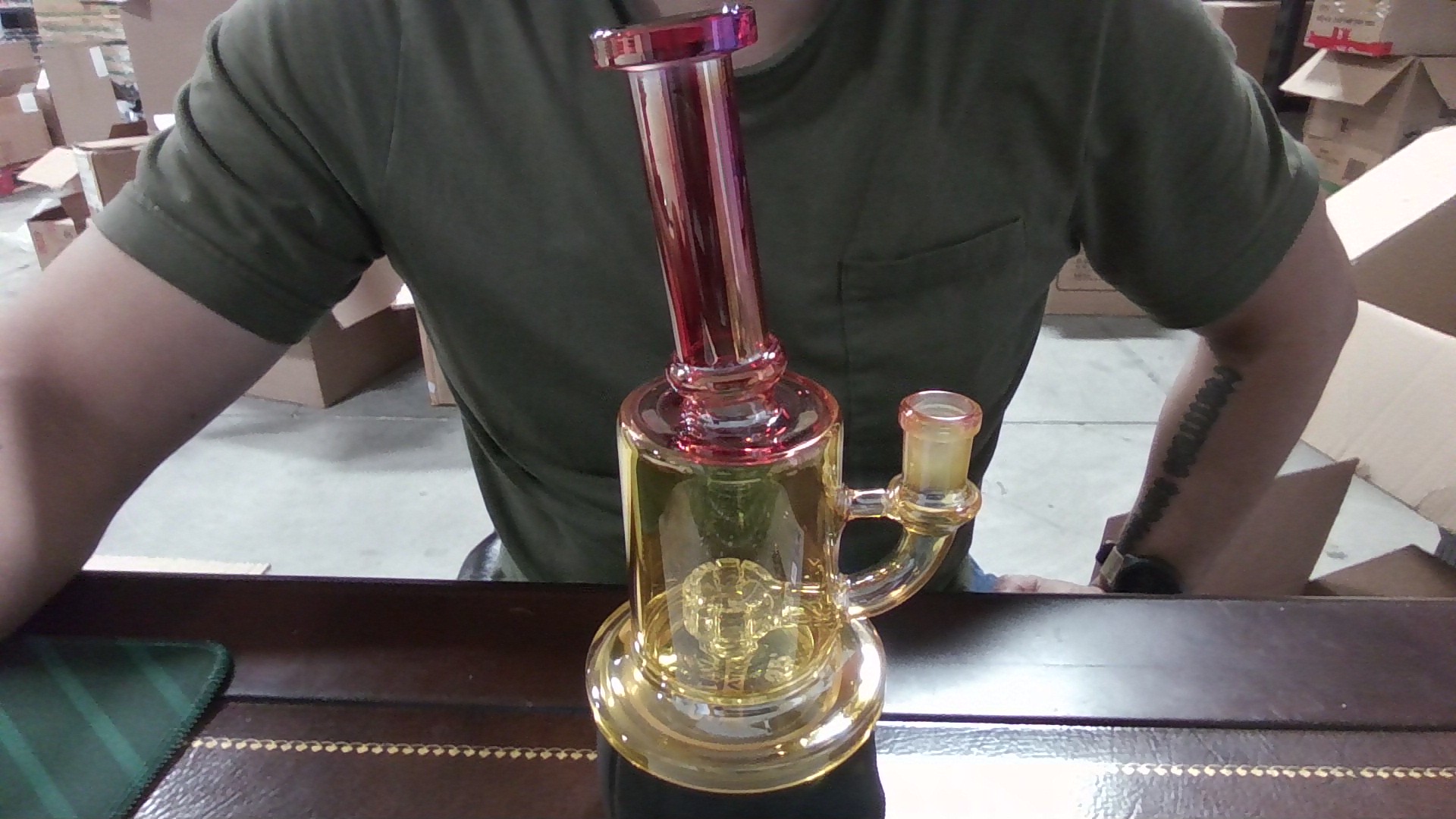Water Pipe Glass Percolation Transparent 2-Color