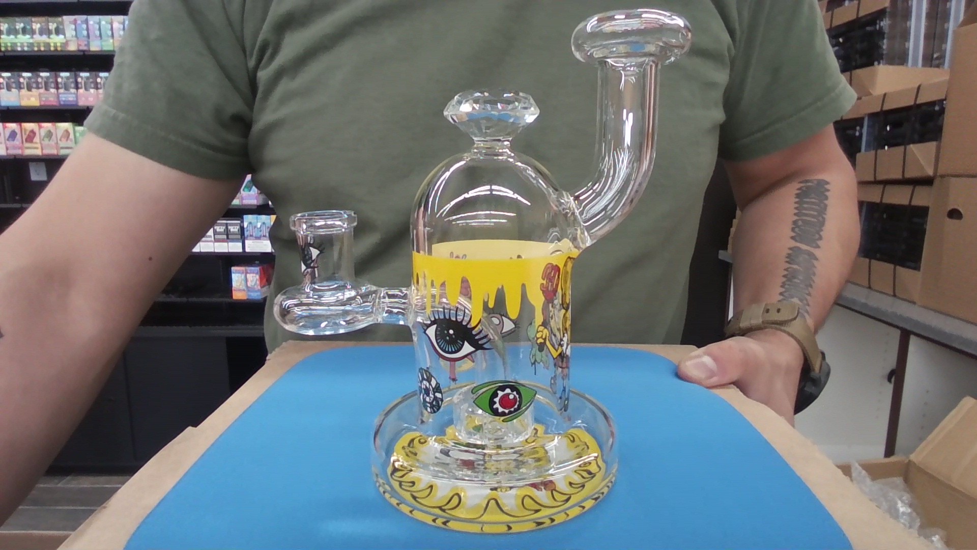 Water Pipe Percolation Diamond Top Spongebob Series