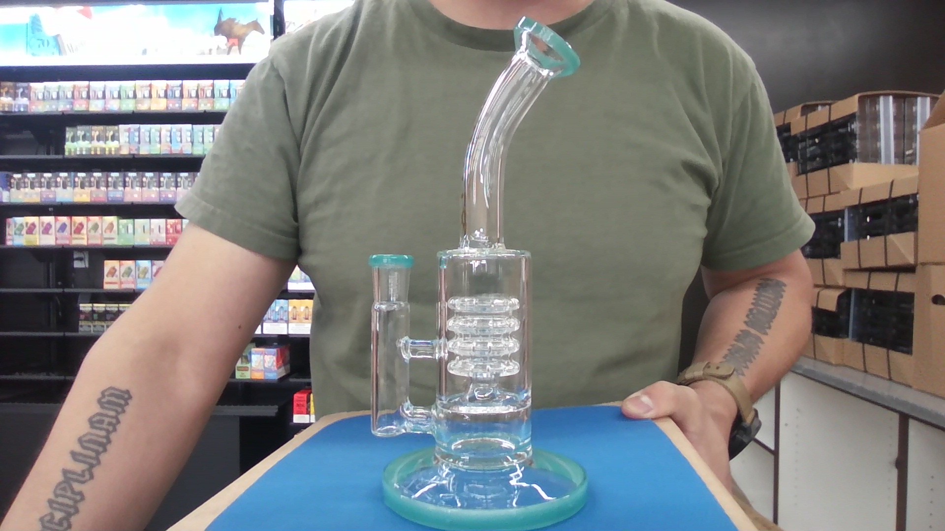 Water Pipes Cali Cloud X 8.5" Percolation 4 Disk Chambers
