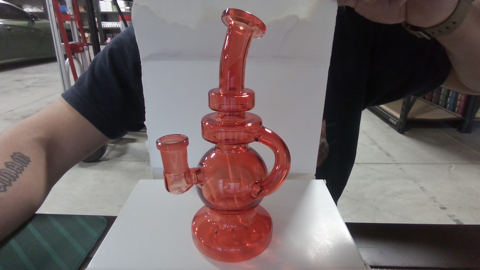 Water Pipe Teacup Handle Gas Lamp 7"