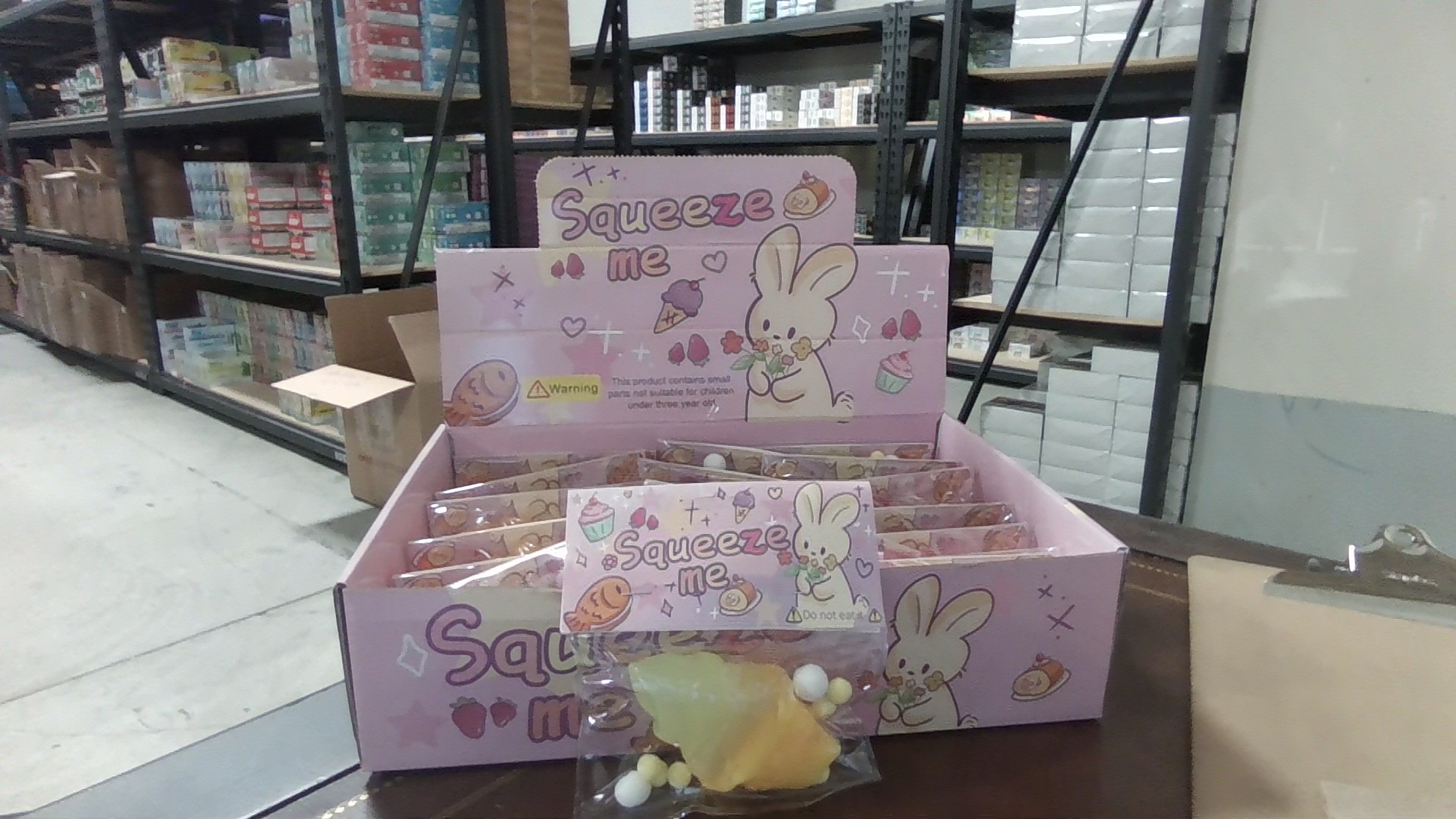 Squeeze Toy Display 18ct - Soft Serve Ice Cream