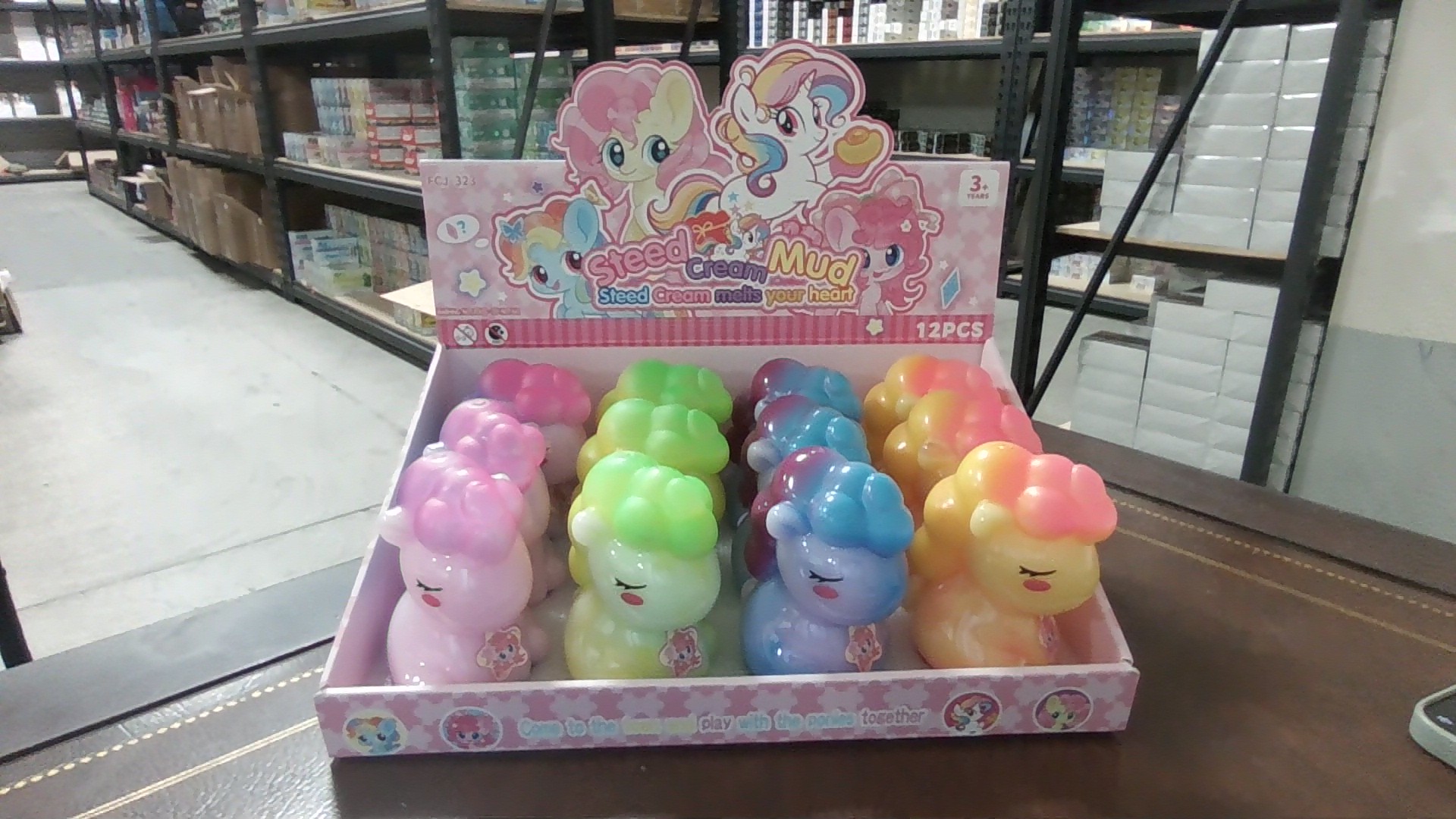 Squeeze Toy Display 12pk - Slime Unicorn
